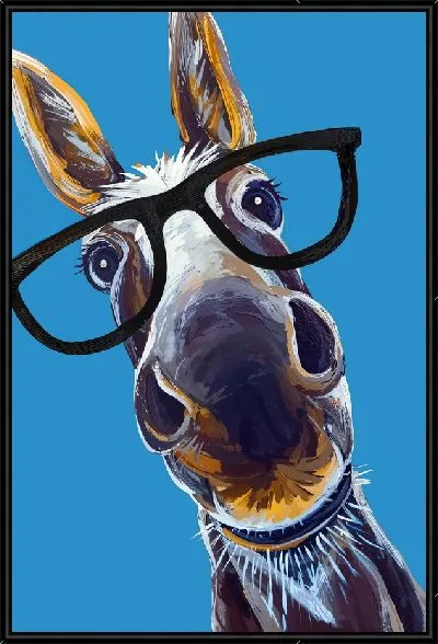 Картина Ослик в очках
