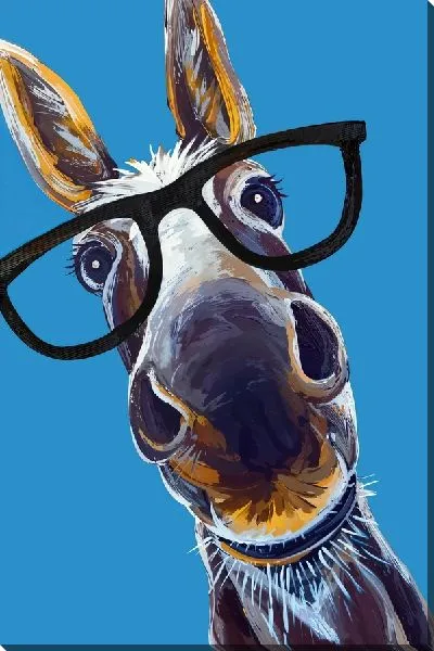 Постер Ослик в очках