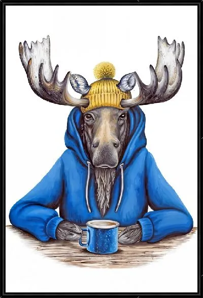 Картина Чаепитие лося