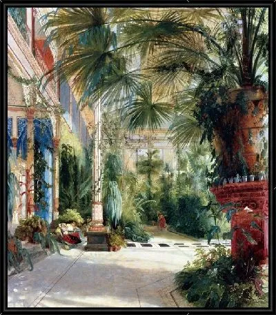 Картина Интерьер пальмового дома (The interior of the palm house)