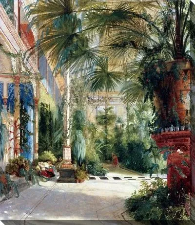 Картина Интерьер пальмового дома (The interior of the palm house)