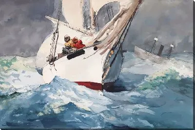 Картина маслом Рыбалка с парусника