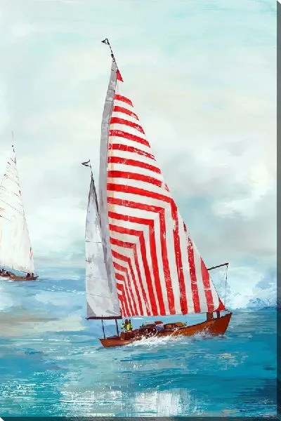Картина маслом Полосатый парусник