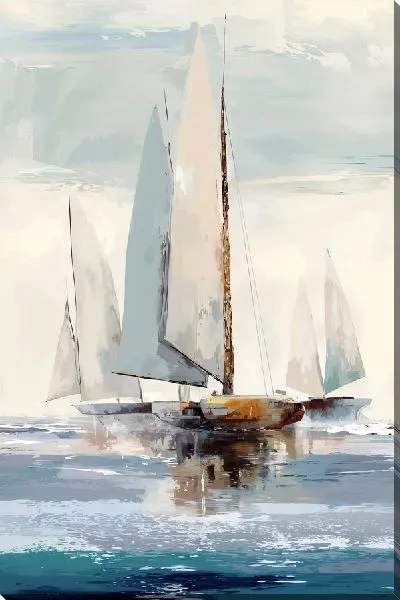 Картина маслом Вперед парусник