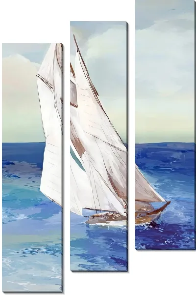 Модульная картина Белеет парус одинокий