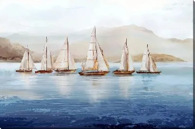 Картина маслом Плеяда парусников