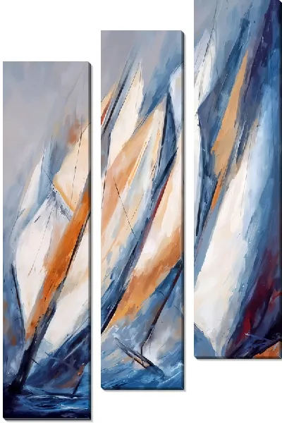 Модульная картина Абстрактные паруса