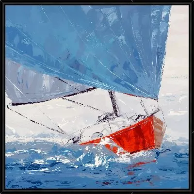 Парусник с голубыми парусами