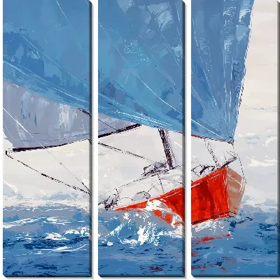 Парусник с голубыми парусами