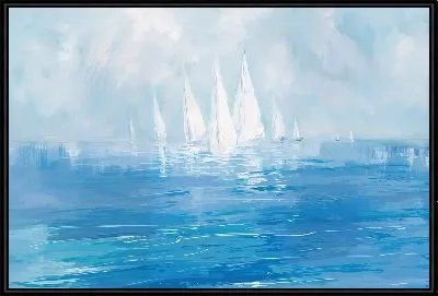 Парусники в дымке
