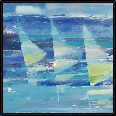 Картина Три парусника в стиле абстракции