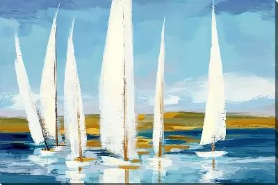 Картина маслом Регата с парусниками