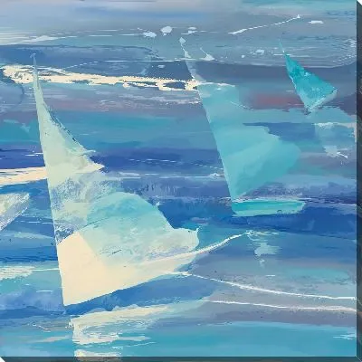 Постер Абстрактные парусники №2