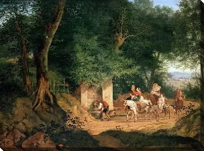 Картина Родник в лесу (Spring in the forest)