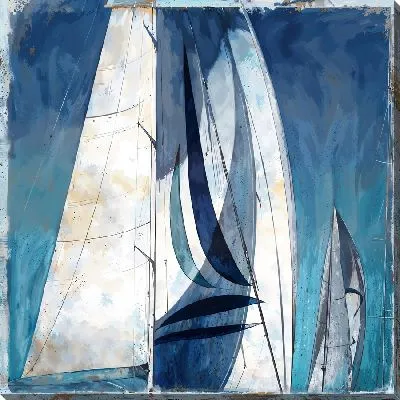 Картина маслом Парусник из регаты