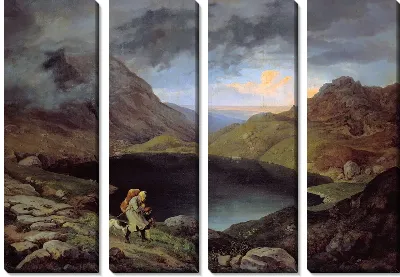 Картина Озеро в горах (Lake in the mountains)
