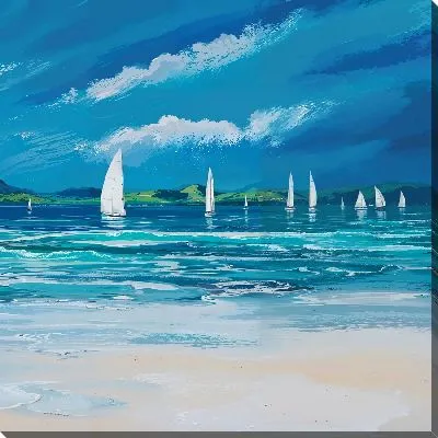 Картина маслом Регата №5