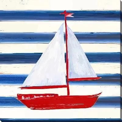 Картина маслом Композиция с парусником