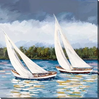 Картина маслом По ветру и волнам