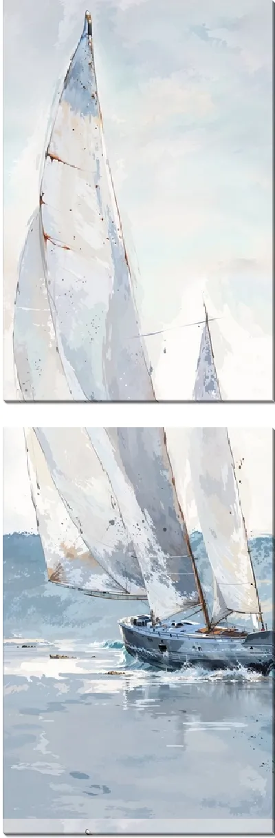 Модульная картина Парусник в море №5