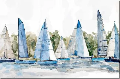 Картина маслом Регата №10