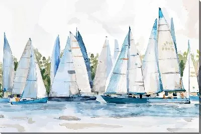 Картина маслом Регата №11