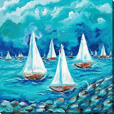 Картина маслом Регата №9