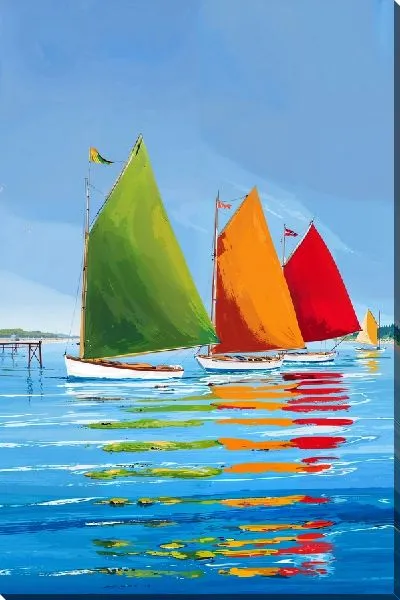 Картина маслом Цветные паруса №2