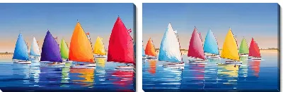 Модульная картина Регата №23