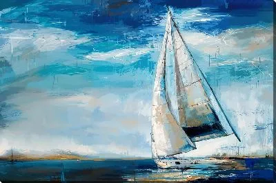 Картина маслом Парусник №231