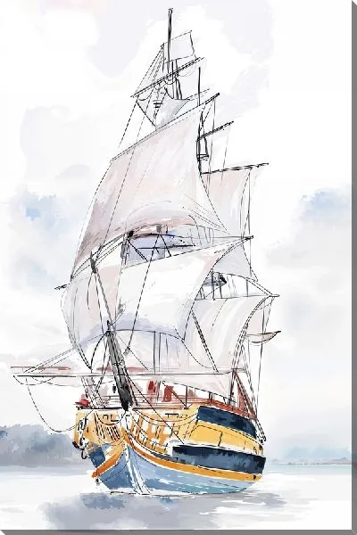 Картина маслом Парусник №311