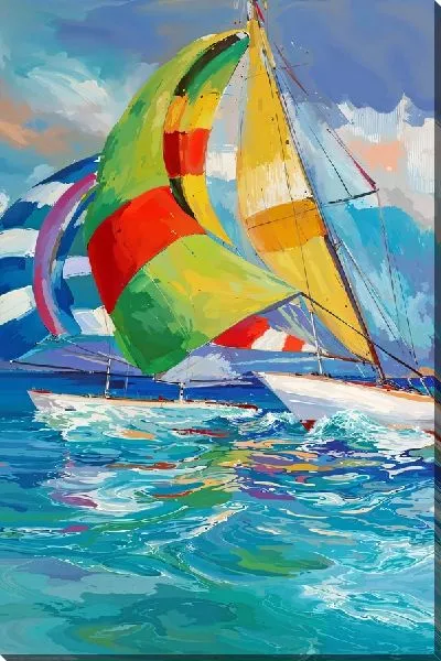 Картина маслом Летняя регата