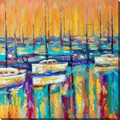 Картина маслом Парусники без парусов №2