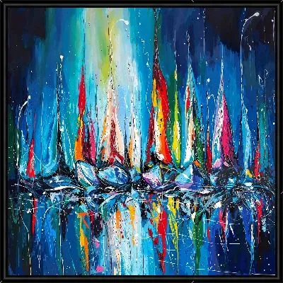 Картина Регата в ночи