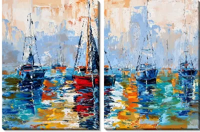 Модульная картина Регата №42