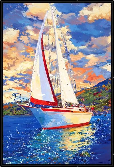 Картина Парусник в море №53