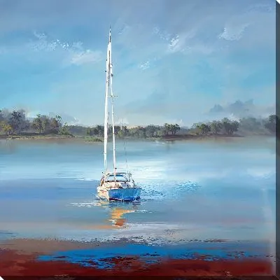 Картина маслом Парусник в море №62