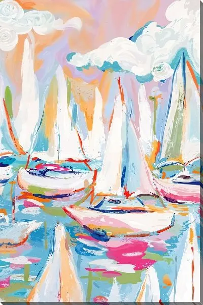 Картина маслом Регата №45