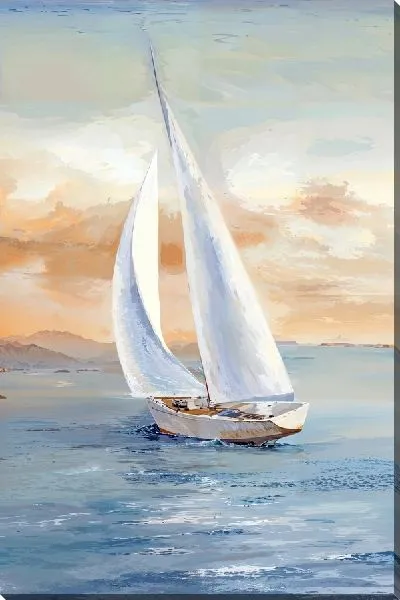 Картина маслом Парусник в море №66