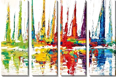 Модульная картина Регата №49