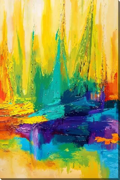 Картина маслом Парусник в море №701