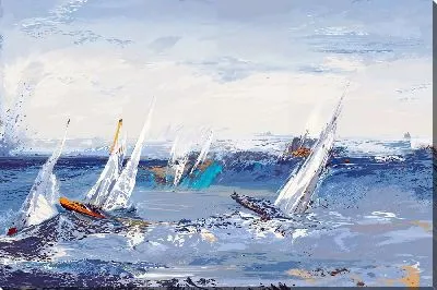 Картина маслом Регата №53