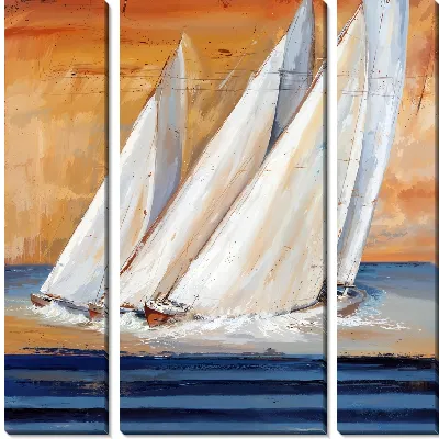 Модульная картина Регата №58