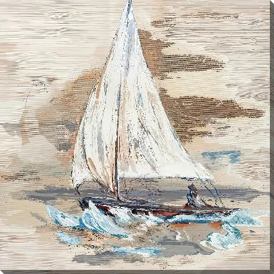 Картина маслом Парусник в море №80