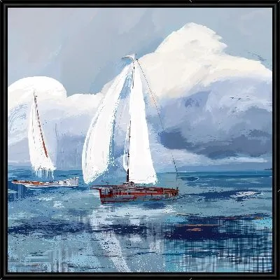 Картина Парусник в море №76