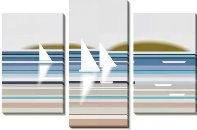 Модульная картина Регата №62