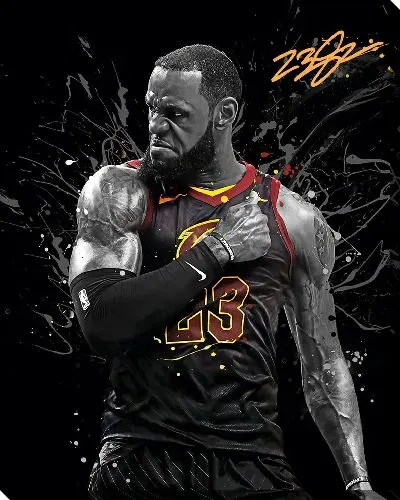 Картина маслом Баскетболист Леброн Джеймс (LeBron James)