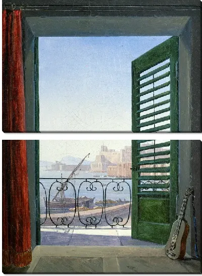 Картина Балкон с видом на Неаполитанский залив (Balcony overlooking the Bay of Naples)