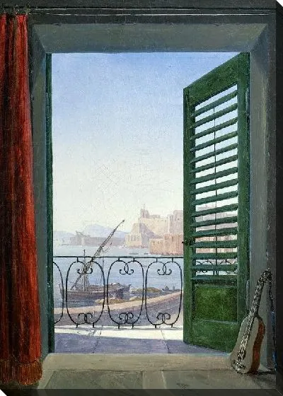 Картина Балкон с видом на Неаполитанский залив (Balcony overlooking the Bay of Naples)