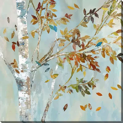 Картина маслом Ветки березы